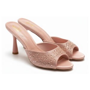 The Rose Gold Embellished Mule