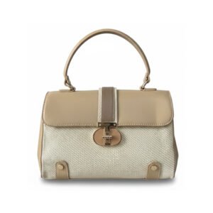 The QAZA Neutral Woven Satchel