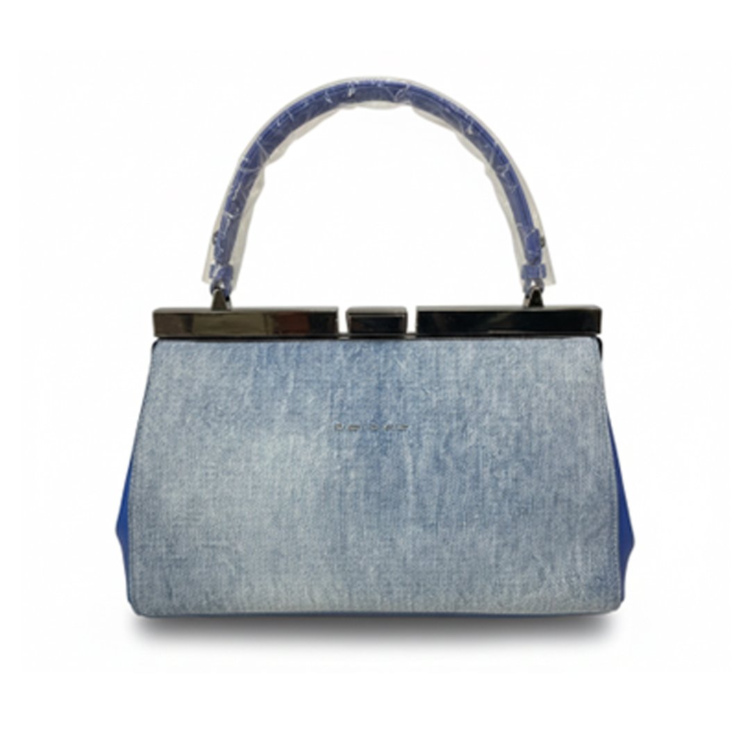 The Blue Denim Frame Bag