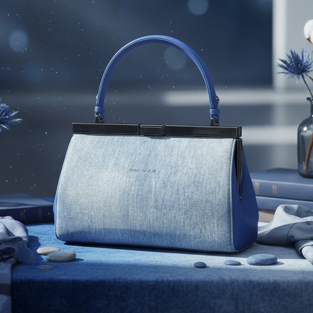 The Blue Denim Frame Bag - Image 2
