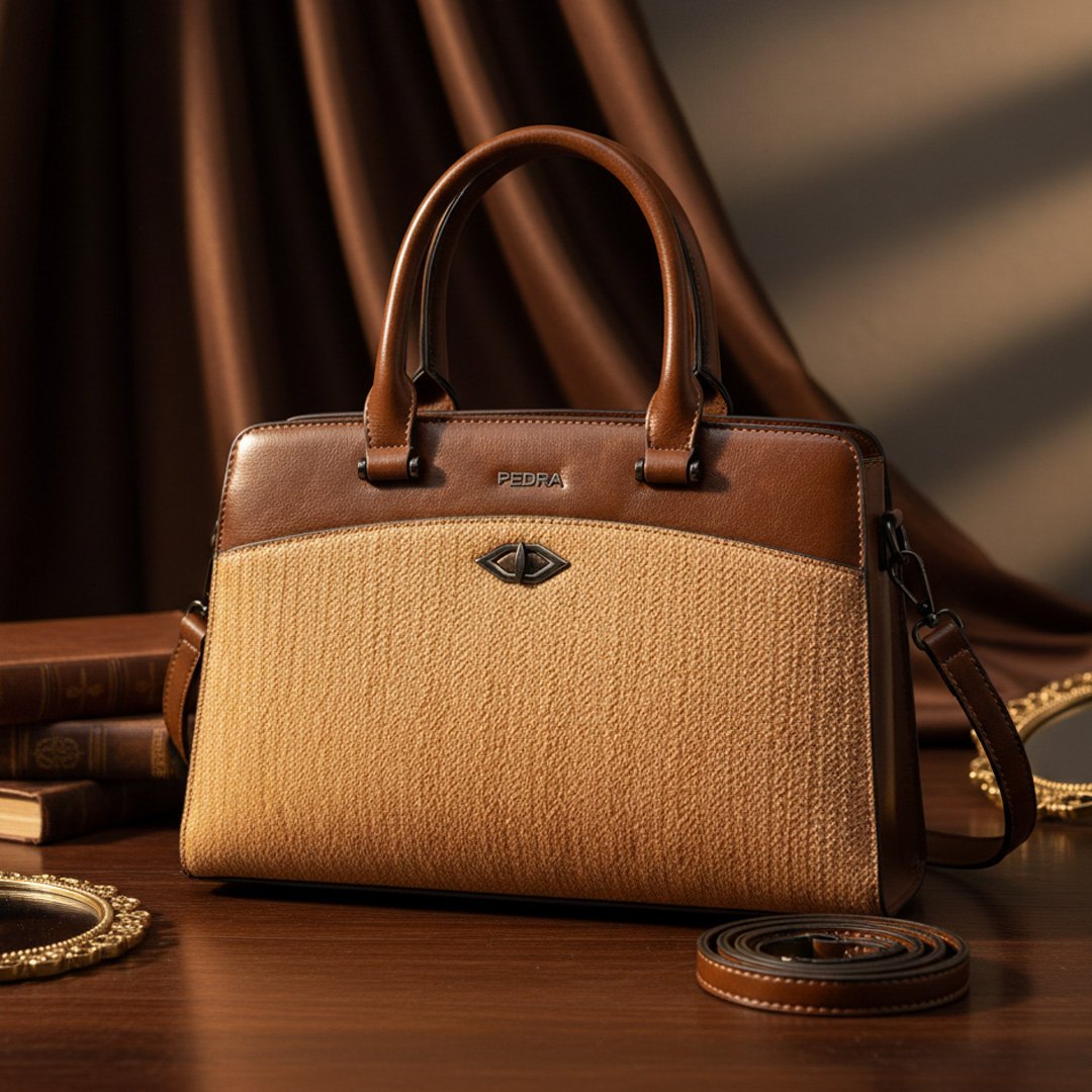 The Pedra Two-Tone Satchel - Image 2