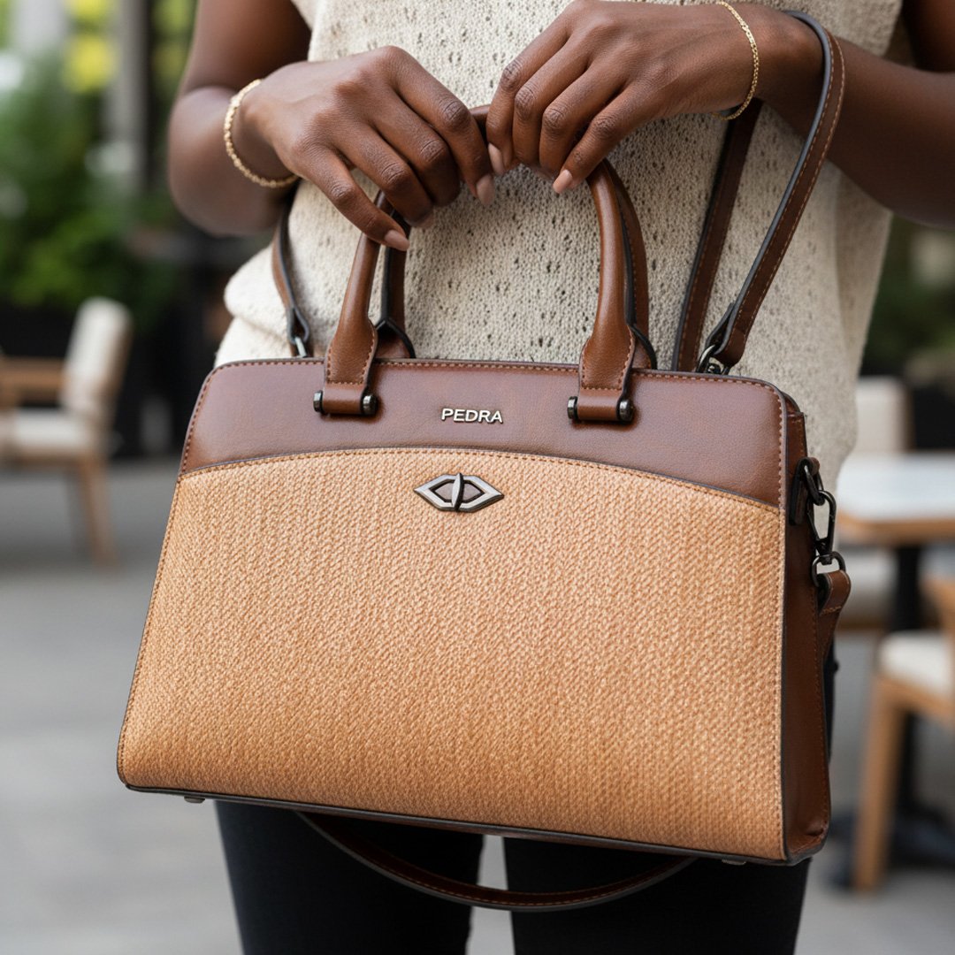 The Pedra Two-Tone Satchel - Image 3