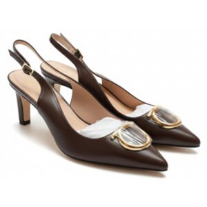 The Dark Chocolate Buckle Pump