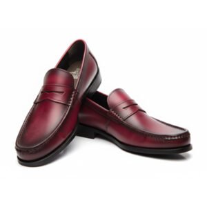 The GALSTON 'Vintage Wine' Penny Loafer