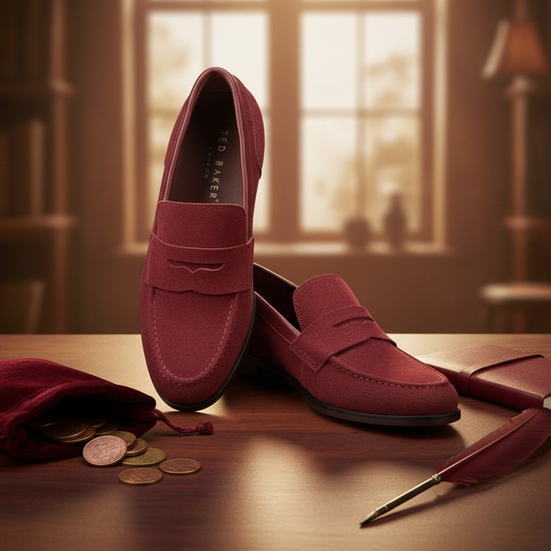 TED BAKER LONDON Suede Penny Loafer - Image 2