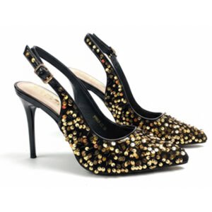 The Black Tie Sequin Slingback