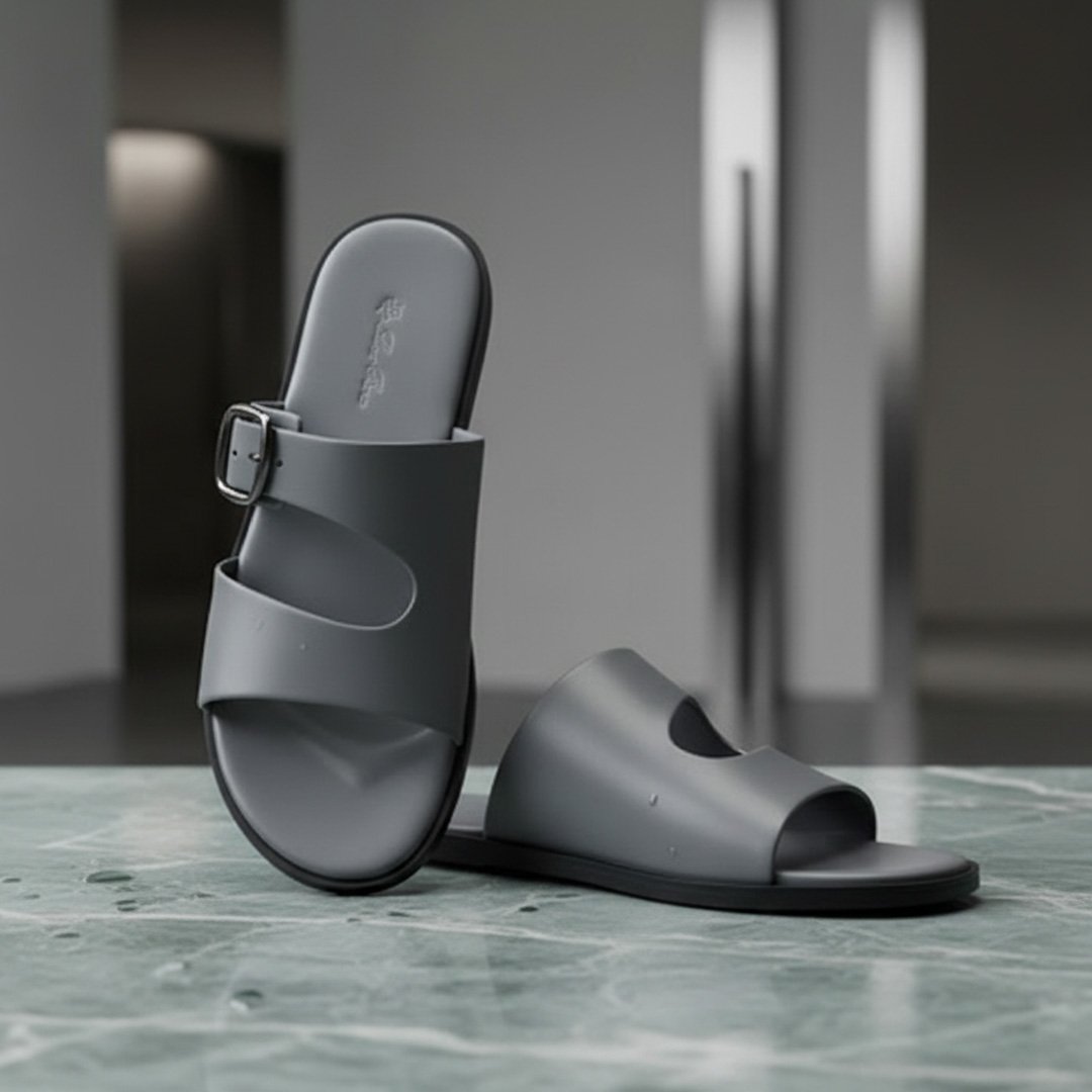 Loro Piana Luxe Ash Slide Sandal - Image 2