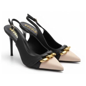 The Contrast Chain Slingback